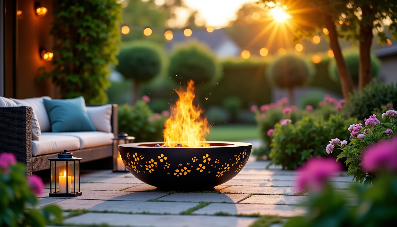 Illustration : la sécurité est une priorité absolue lors de — bien choisir son brasero extérieur pour le jardin ou la terrasse ?