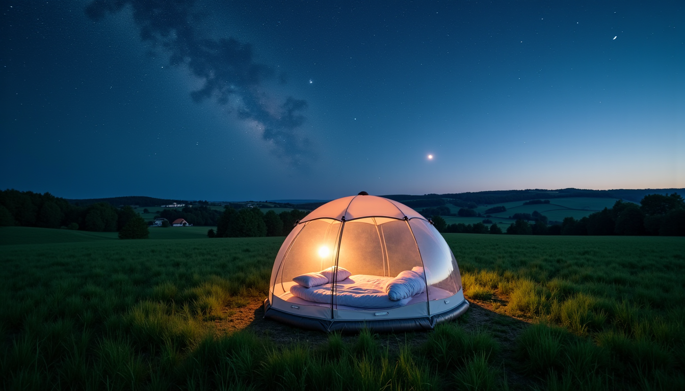 Illustration : en suivant ces conseils, vous saurez comment dormir — guide complet pour dormir dans une bulle transparente sous les étoiles en france
