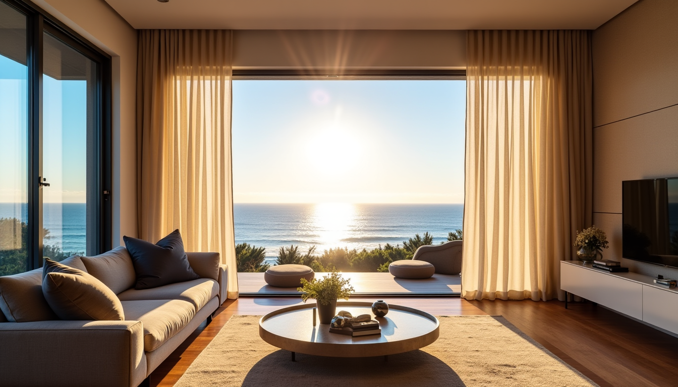 Illustration : ande flexibilité de ce système, offrant des solutions — stores californiens sur mesure : style et fonctionnalité en harmonie