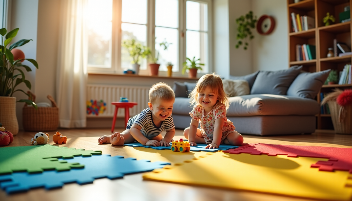 Illustration : our s'assurer qu'aucune pièce n'a été endommagée et — les tatamis eva sécurisent-ils vos enfants à la maison ?