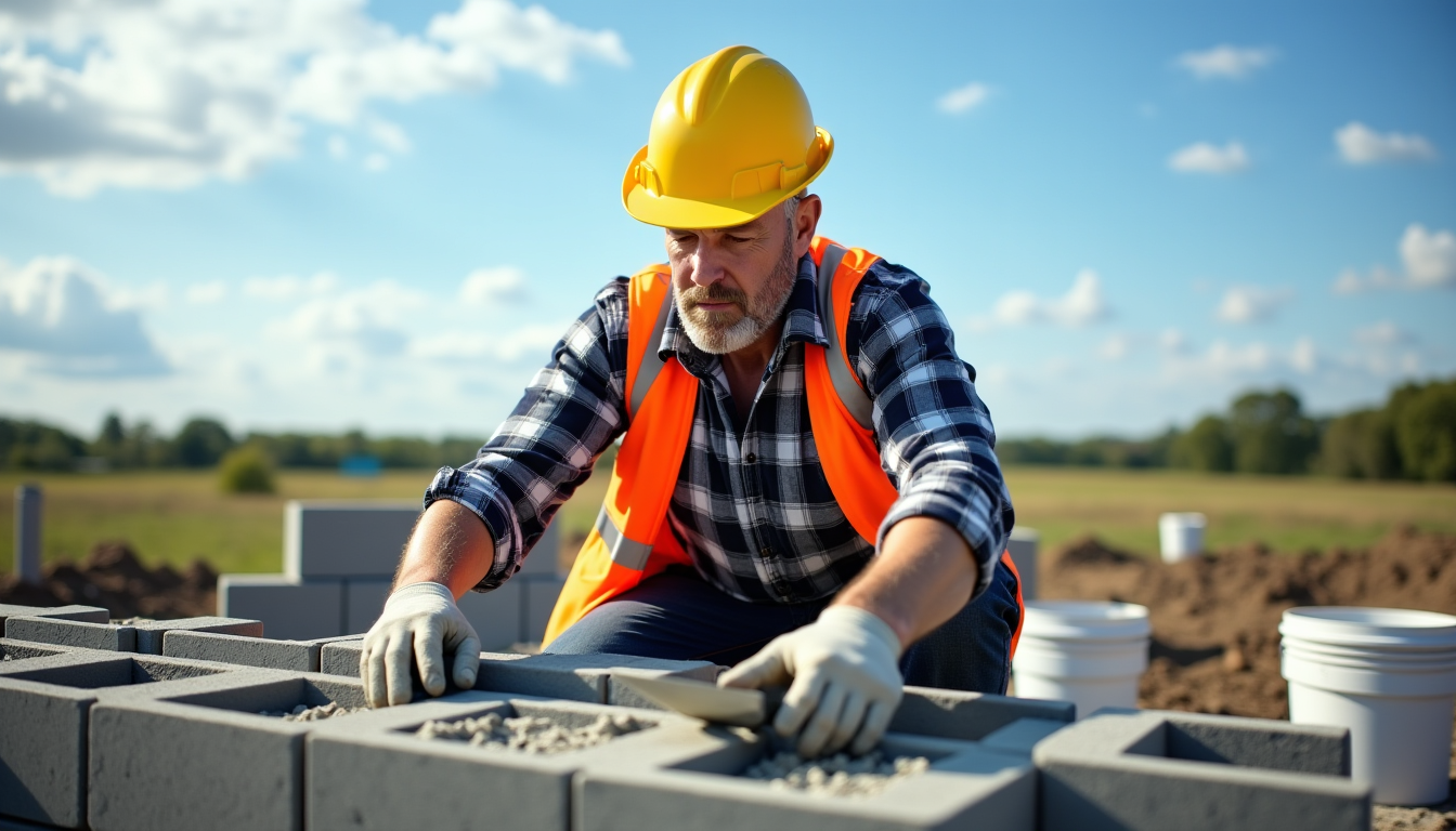 monter soi meme un mur en parpaing — à monter les parpaings, voire plus selon les