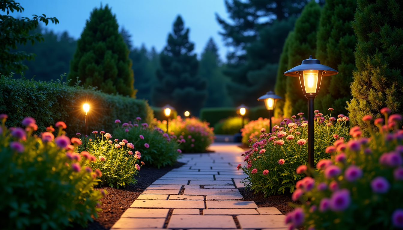 Illustration : umière sur les zones à éclairer et évitez — éclairage extérieur : durabilité face à esthétique