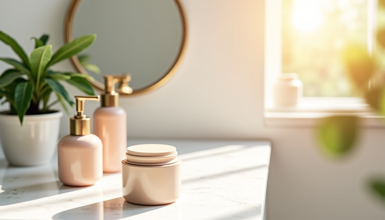 Illustration : la transition vers une routine minimaliste est un — le minimalisme transforme votre routine beauté ?