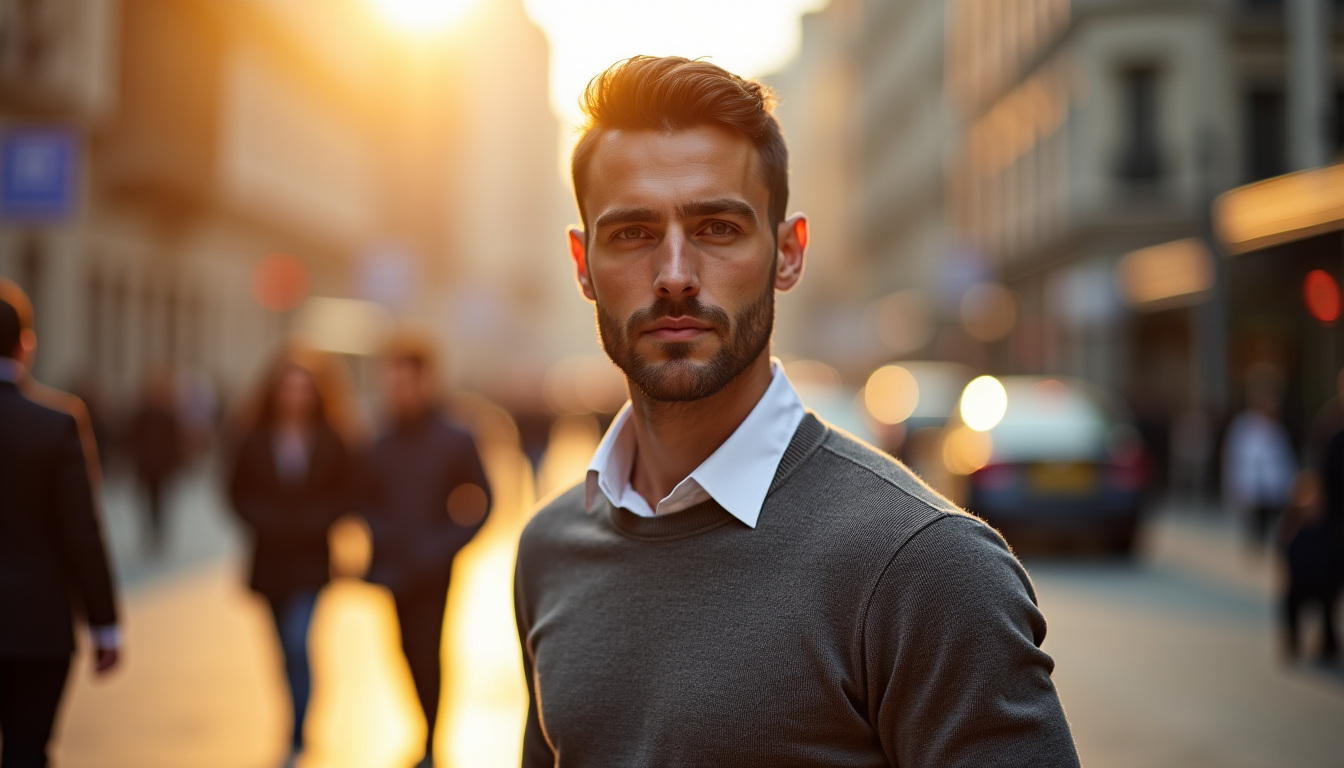 Illustration : n'hésitez pas à jouer avec les superpositions et — l'élégance intemporelle du lin pour hommes modernes