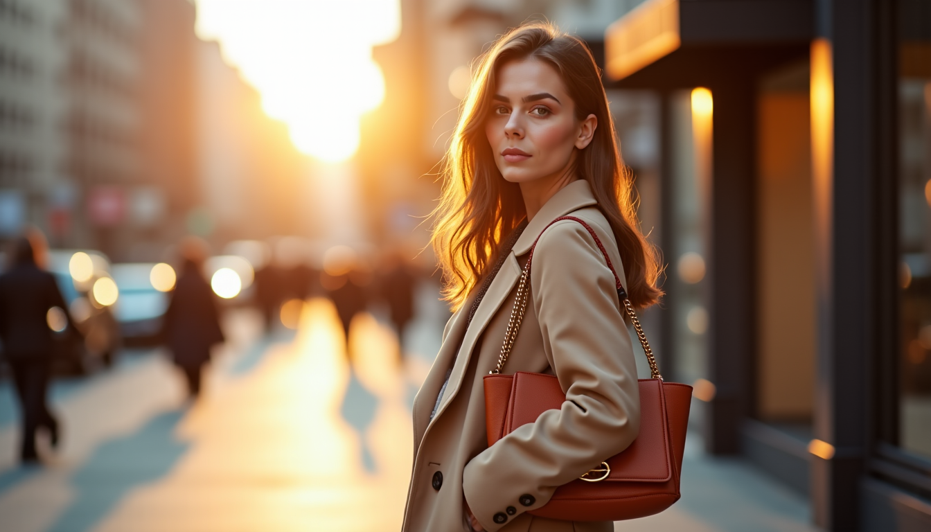 Illustration : les accessoires doivent, eux aussi, s'inscrire dans cette — élégance et confort : l'équilibre parfait en mode
