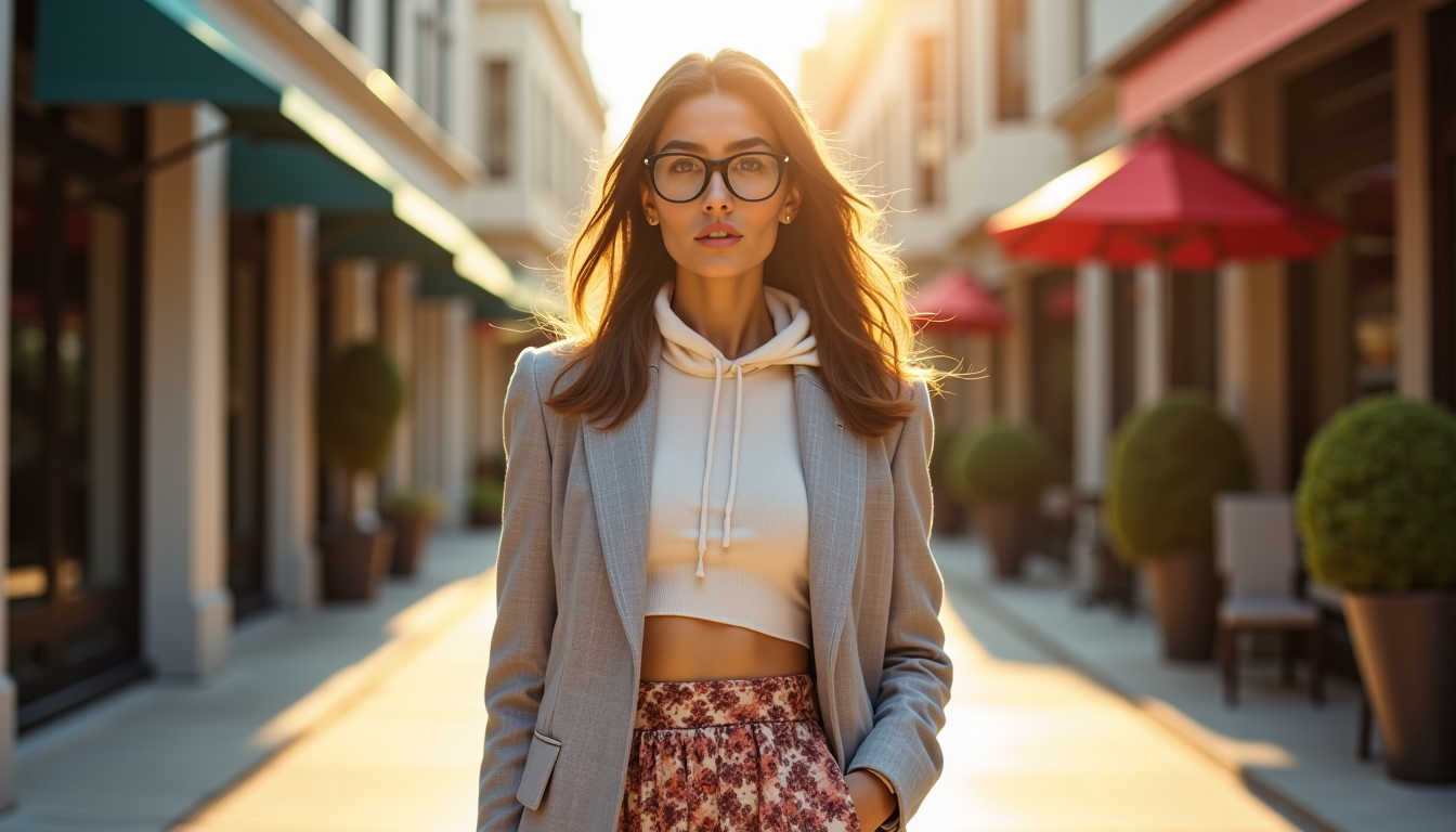Illustration : une chemise longue sous un pull court, une — 10 astuces pour un style unique cette saison