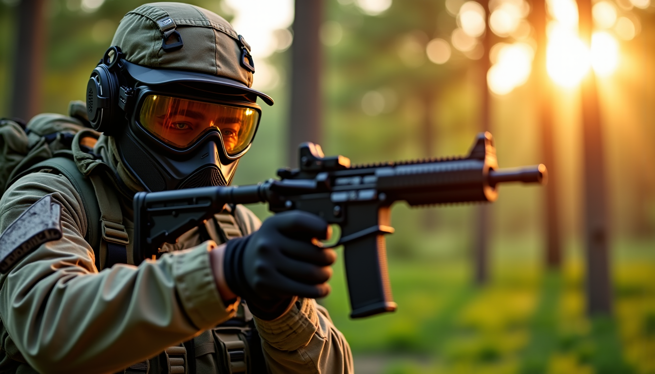 Illustration : les pistolets à gaz sont très prisés comme — réplique airsoft : comment choisir son arme de paintball ?