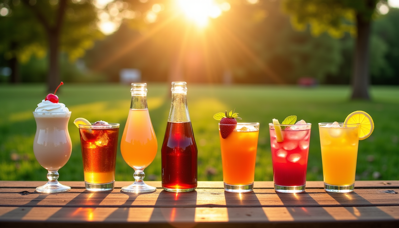 Illustration : rels ou contrôlés) milkshakes, thés glacés (sucrés/non), sodas — sport, apéro ou goûter : trouvez la boisson américaine idéale pour chaque moment