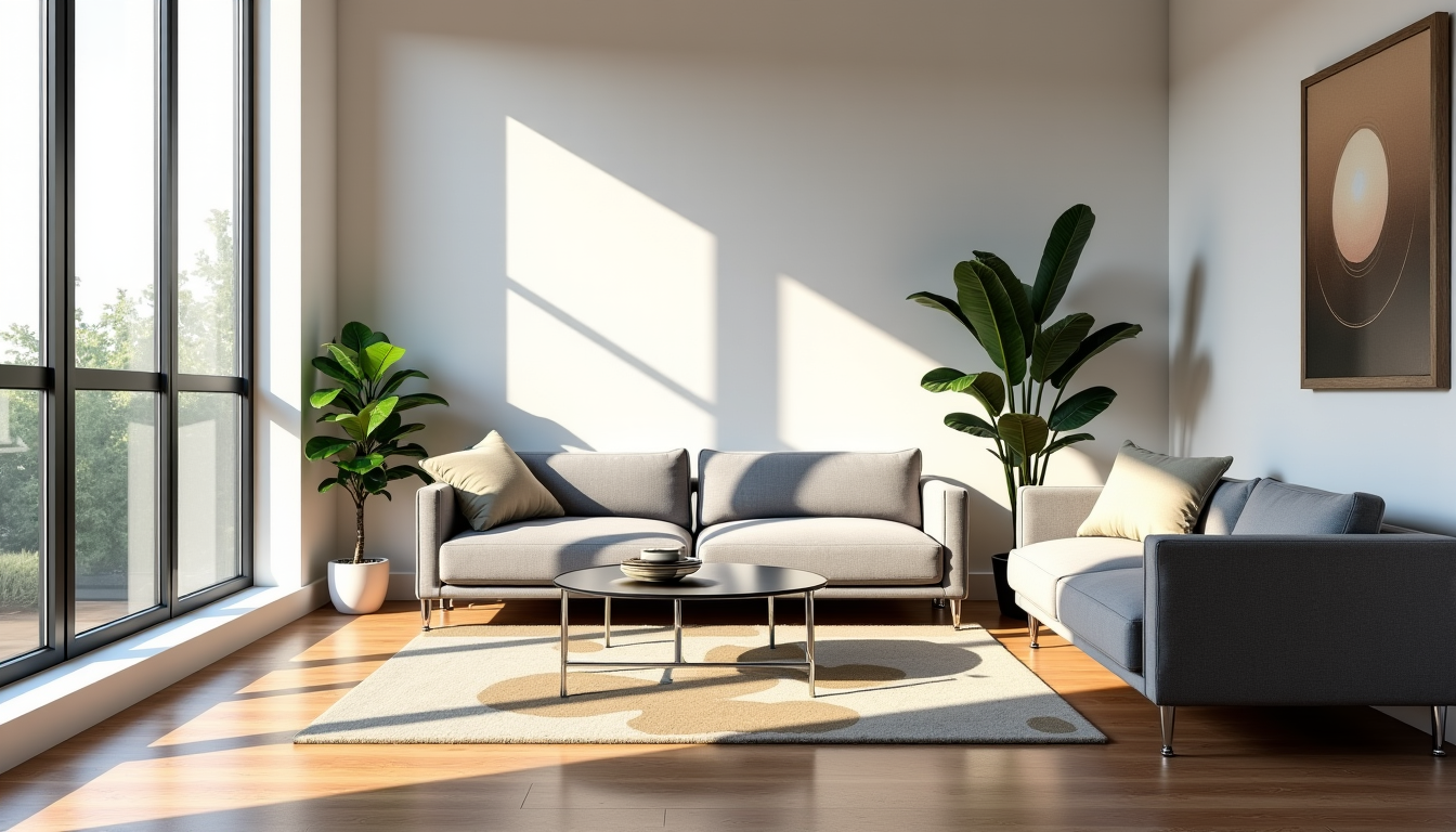 Réinventer votre espace : astuces pour un salon moderne — l'objectif est d'assurer une circulation fluide entre ces
