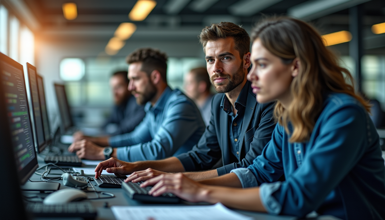 Illustration : pétences pour installer, programmer et maintenir des systèmes — cabinets qui façonnent l'avenir du recrutement industriel