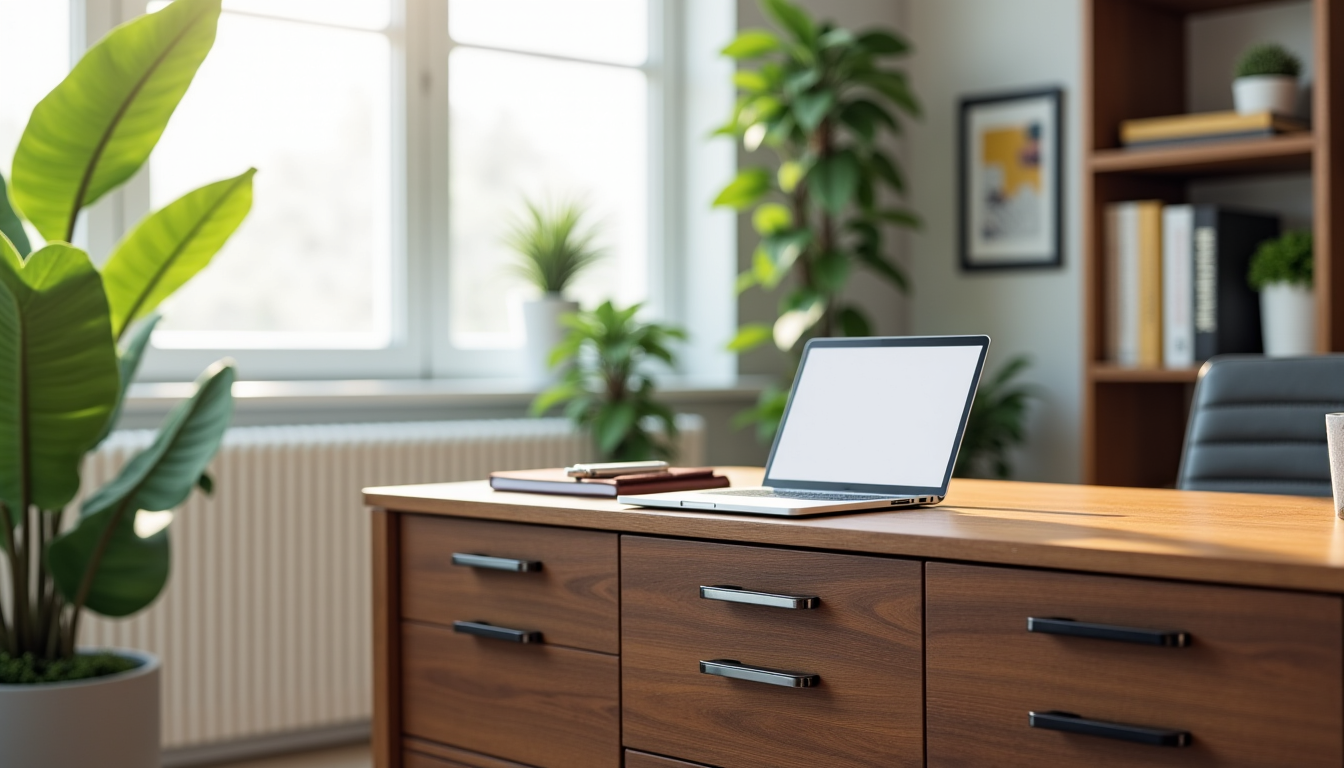 optimisez votre espace de travail avec une armoire fonctionnelle — pensez également à la fréquence d'utilisation de ces