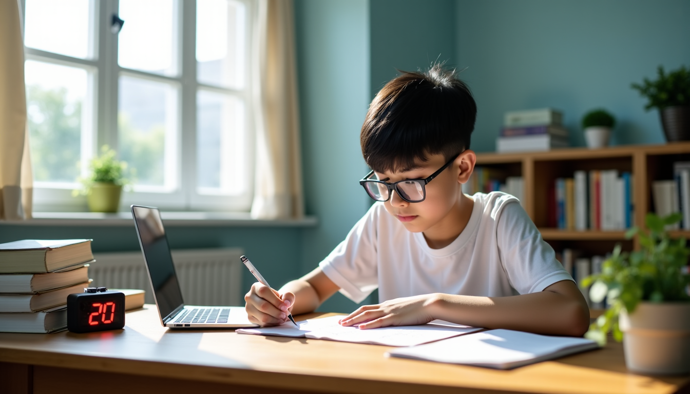 réussir en mathématiques : la méthode efficace pour booster vos notes ce trimestre — organisez votre temps d'étude en sessions courtes et