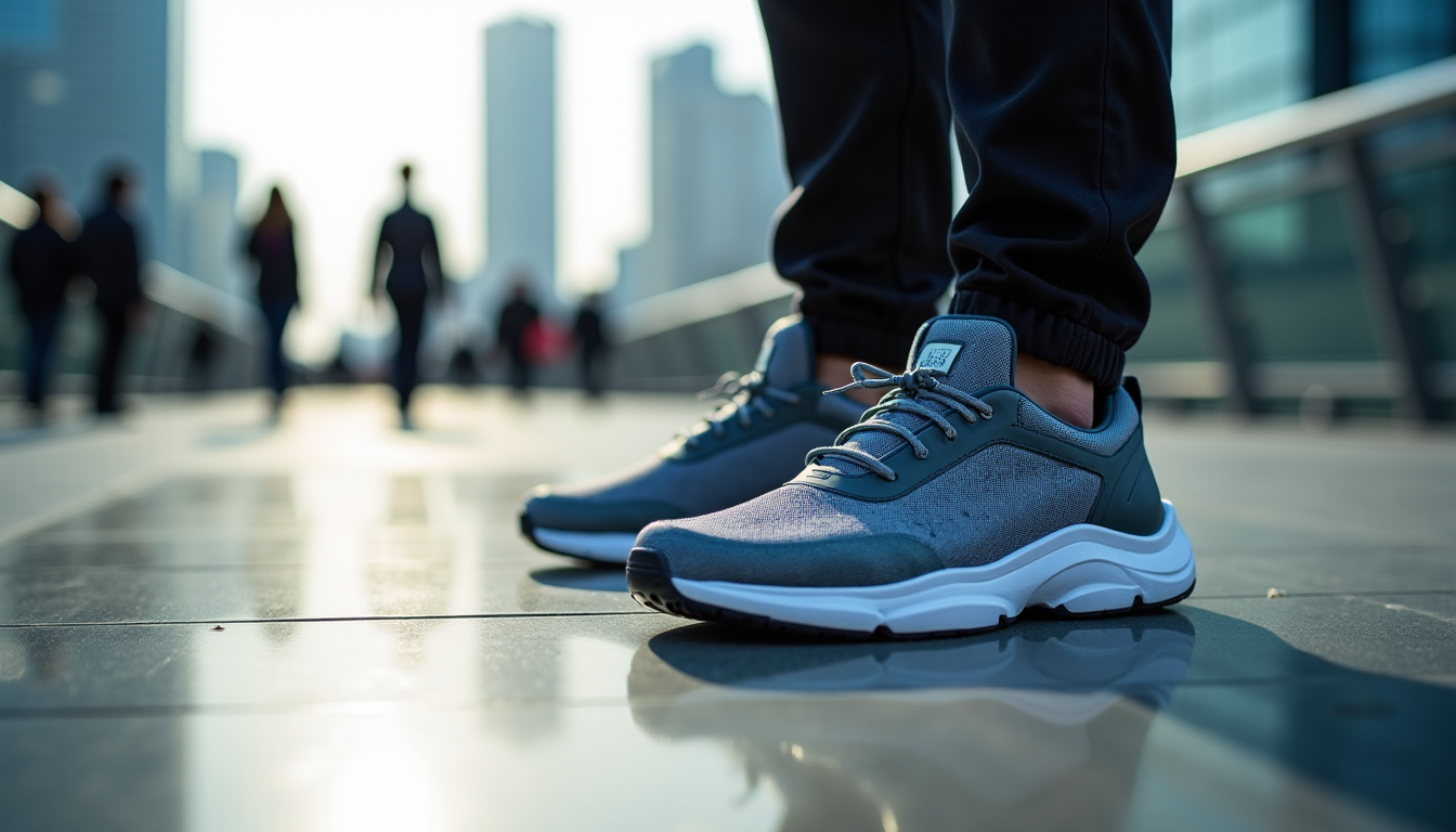 Illustration : moins d'efforts pour soulever le pied à chaque — protégez vos pieds avec des chaussures de sécurité innovantes