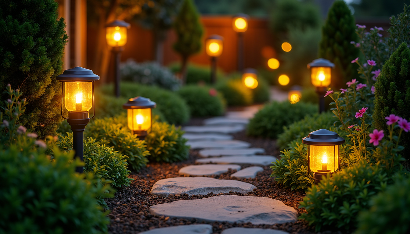 Illustration : n'hésitez pas à jouer avec les hauteurs et — luminaires extérieurs : les astuces pour bien choisir