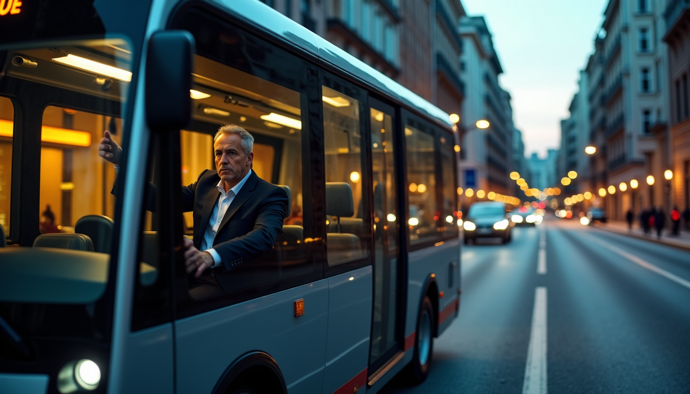 voyagez sereinement avec la location de bus et de minibus avec chauffeur — sa taille compacte lui permet d'accéder plus facilement