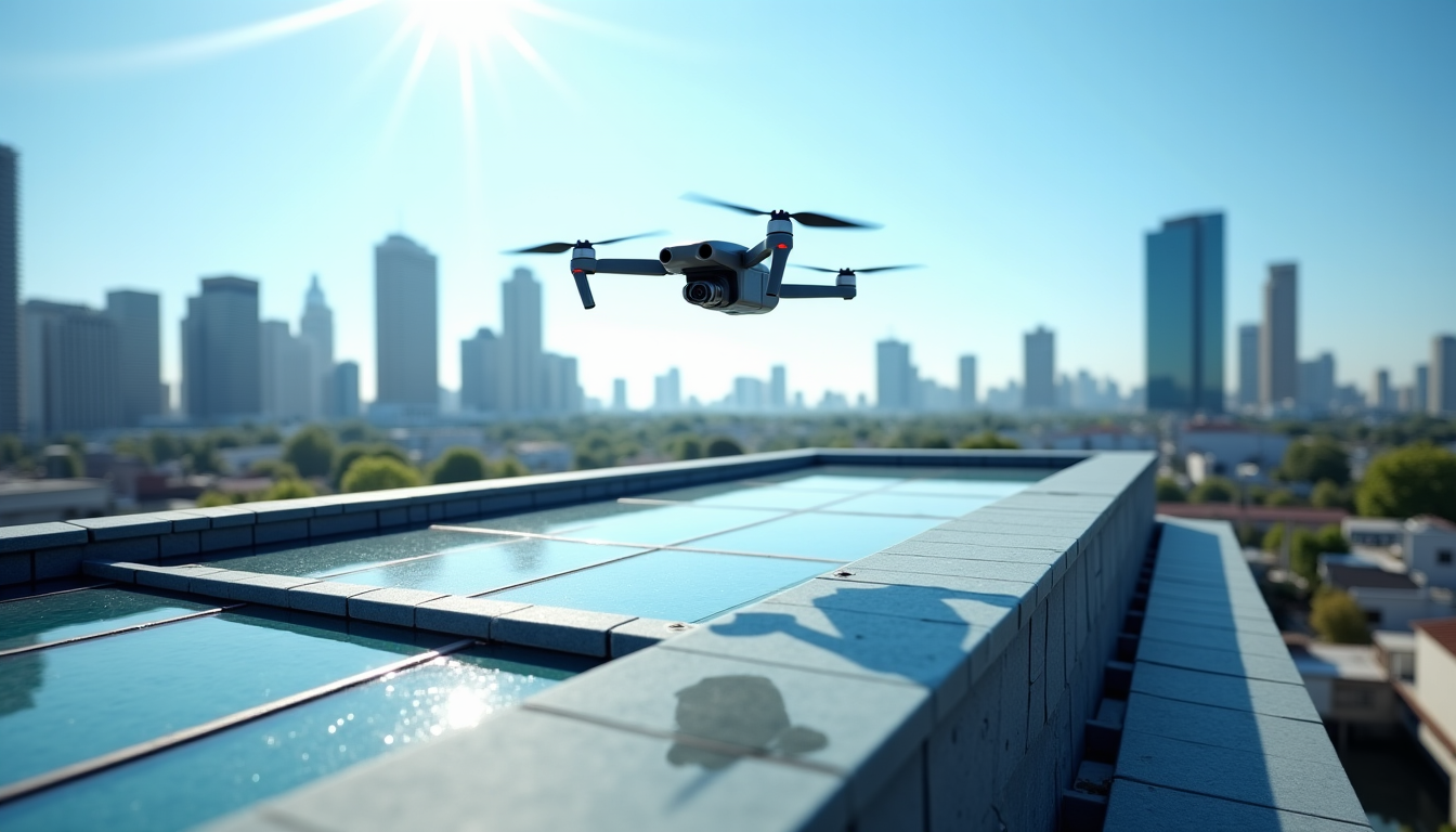 Illustration : une vérification post-intervention est souvent réalisée pour s'assurer — démoussage de toiture professionnel par drone