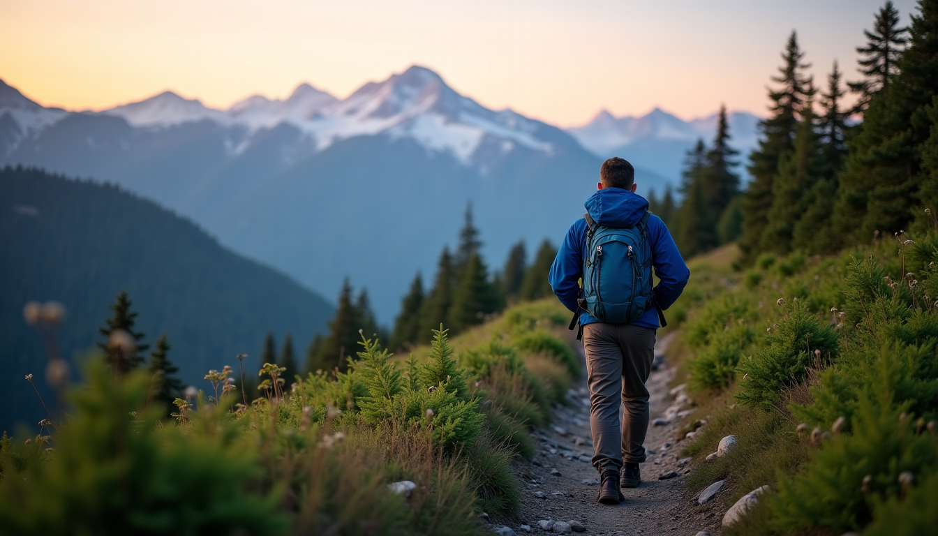 Illustration : "marcher, c'est prendre le temps d'observer, de sentir, — randonnée et trek : les plus beaux sentiers du monde pour une vie active
