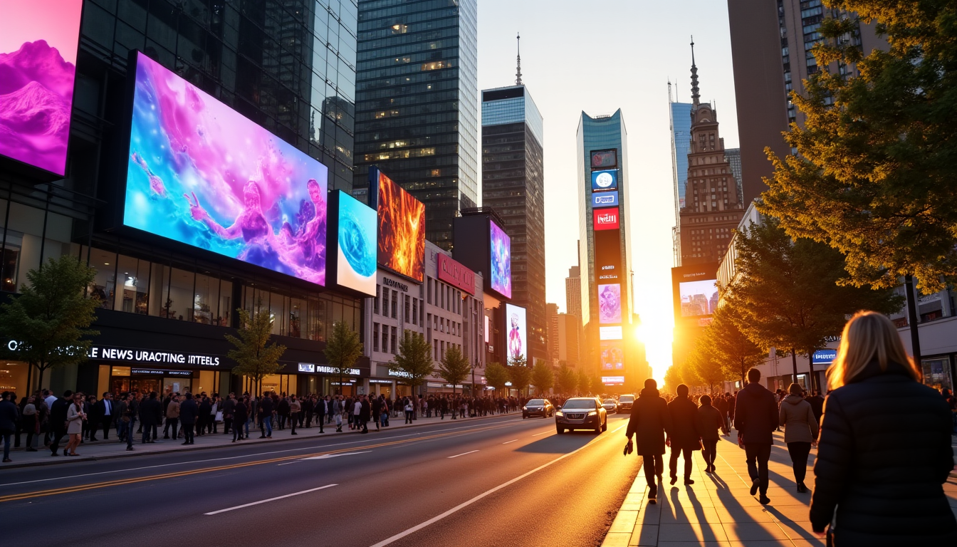 l'impact insoupçonné des enseignes publicitaires sur votre entreprise — l'intégration de technologies dynamiques, comme des écrans led