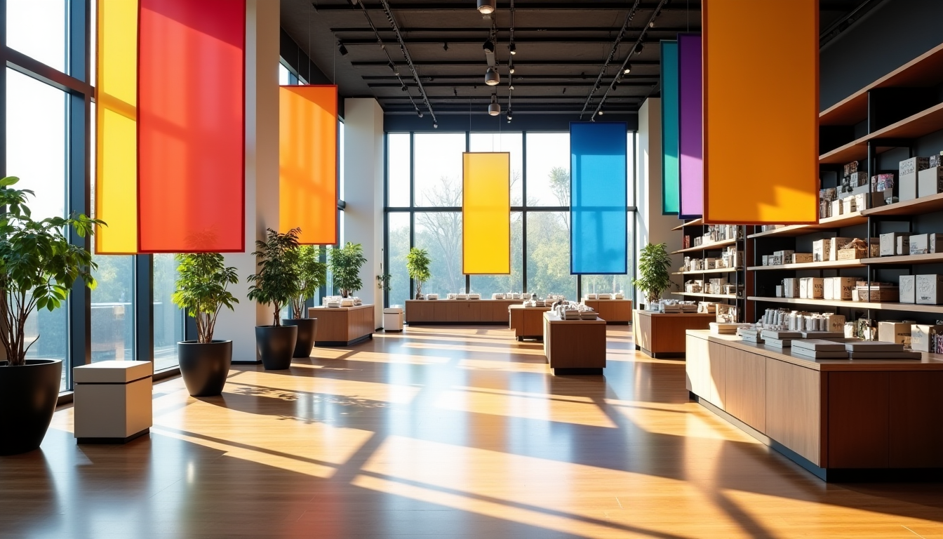 kakemono suspendu : comment optimiser votre visibilit&eacute; sans encombrer le sol ? &mdash; raver la circulation ni l'acc&egrave;s aux produits. c'est