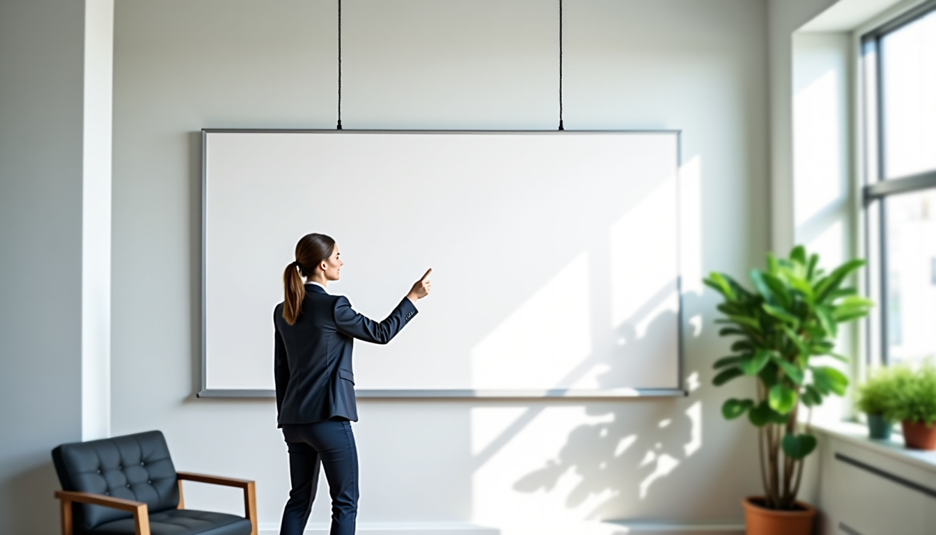 Illustration : pensez &agrave; la hi&eacute;rarchie de l'information. quel est &mdash; kakemono suspendu : comment optimiser votre visibilit&eacute; sans encombrer le sol ?