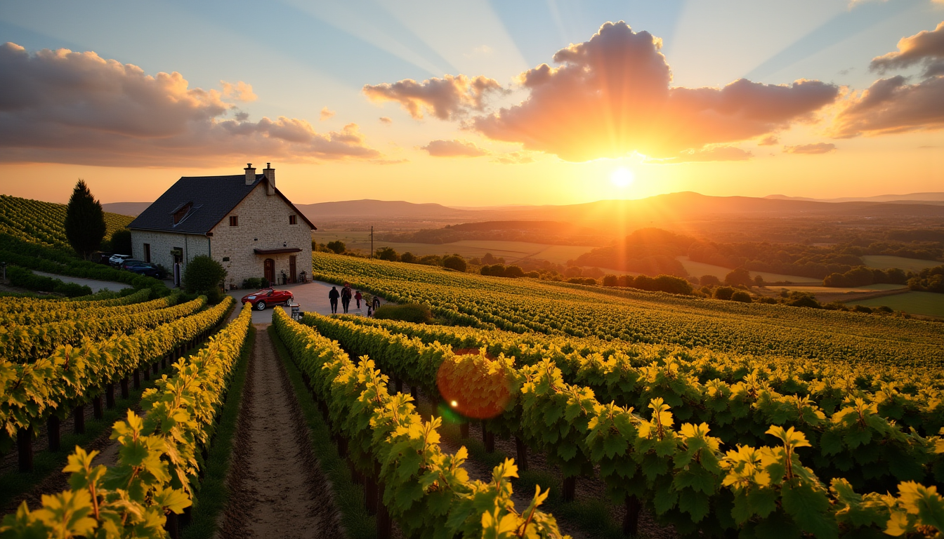 Illustration : en parcourant cette route, vous aurez l'opportunité de — escapade gourmande en france : les routes des vins et du fromage à ne pas manquer
