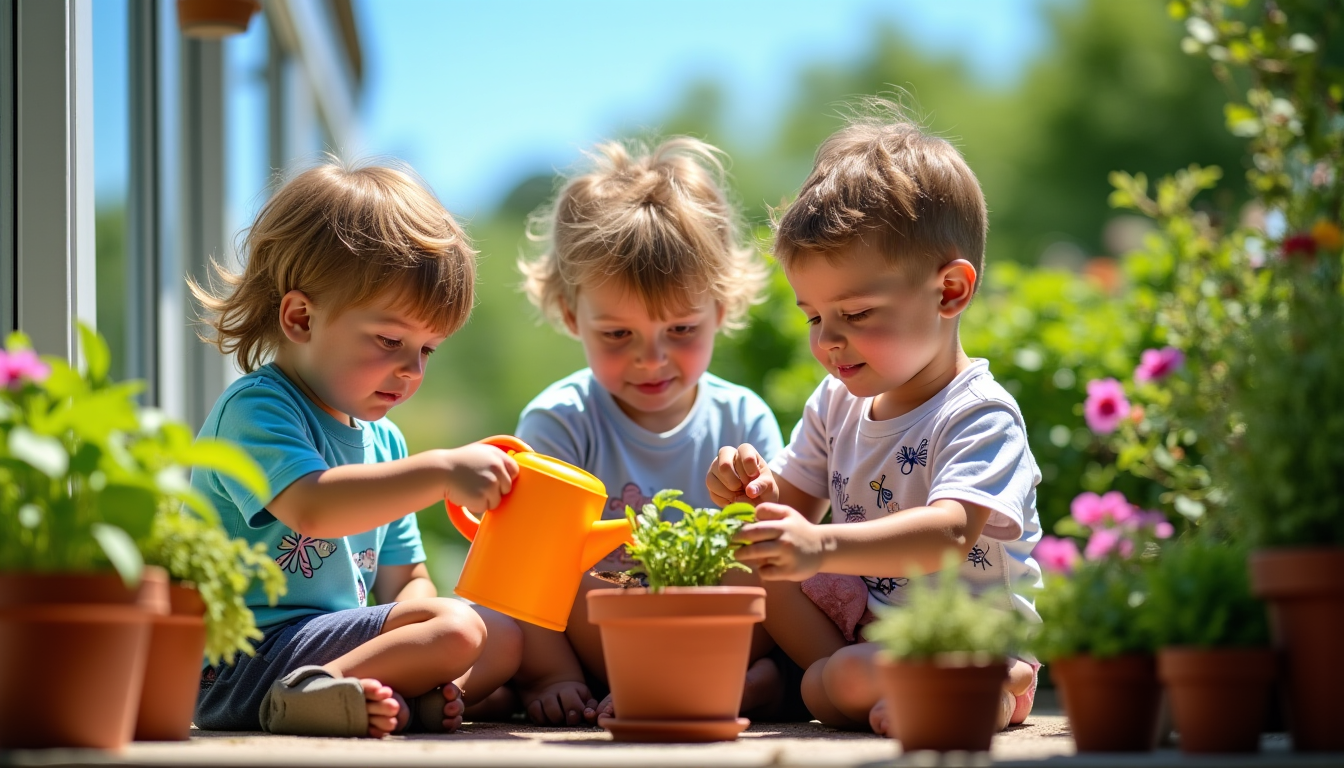 Illustration : si vous avez un jardin, même un petit — activités sans écran : 10 idées créatives pour stimuler l'imaginaire de vos enfants