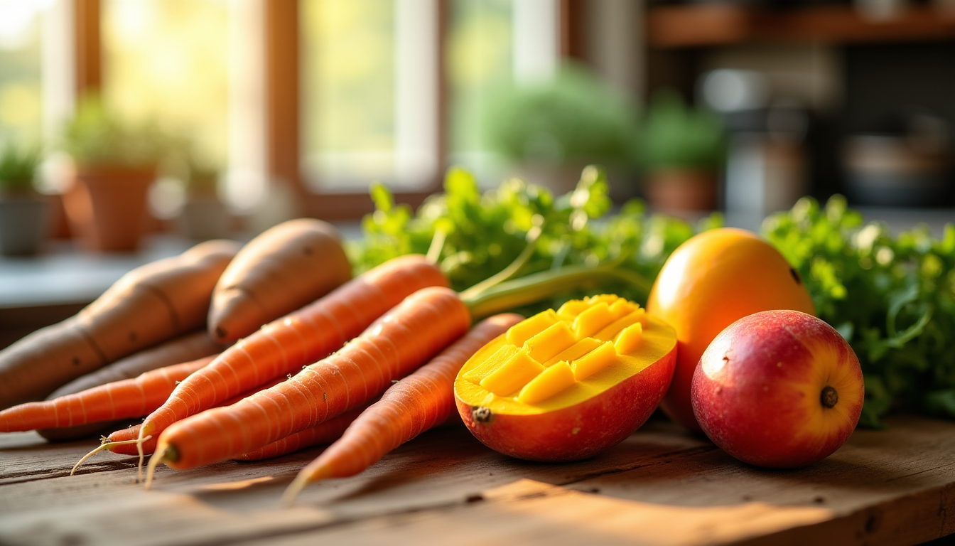 aliments qui boostent la beauté naturelle — la carotte est la star incontestée du bêta-carotène,