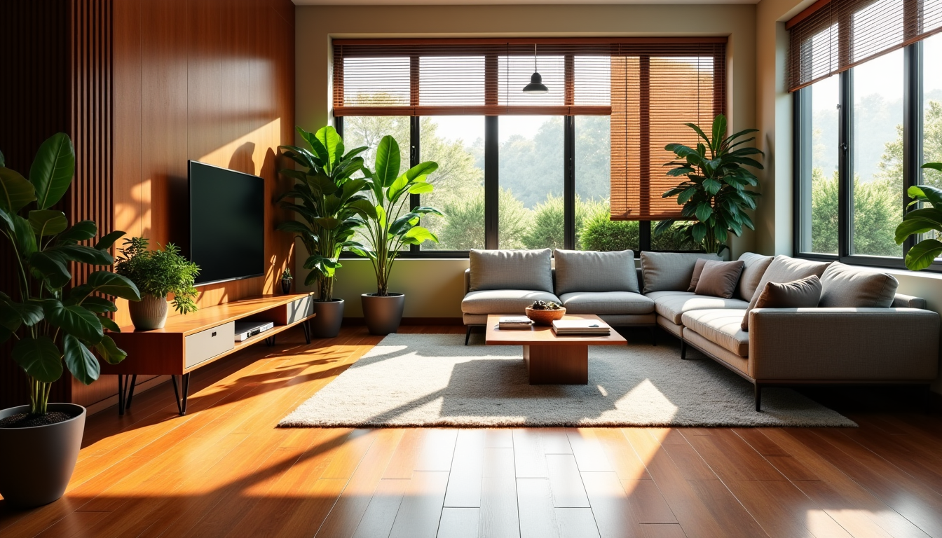 utiliser le bois en décoration : entretien, durabilité et impact visuel — pousse rapide. parquets, mobilier moderne, panneaux décoratifs, stores.