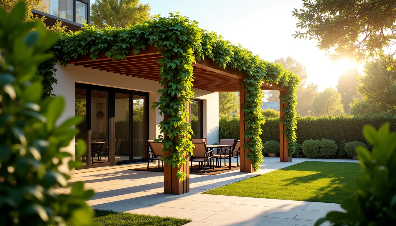 Illustration : économies d'énergie : réduit le besoin de climatisation — optimiser l'ombrage de votre espace extérieur ?