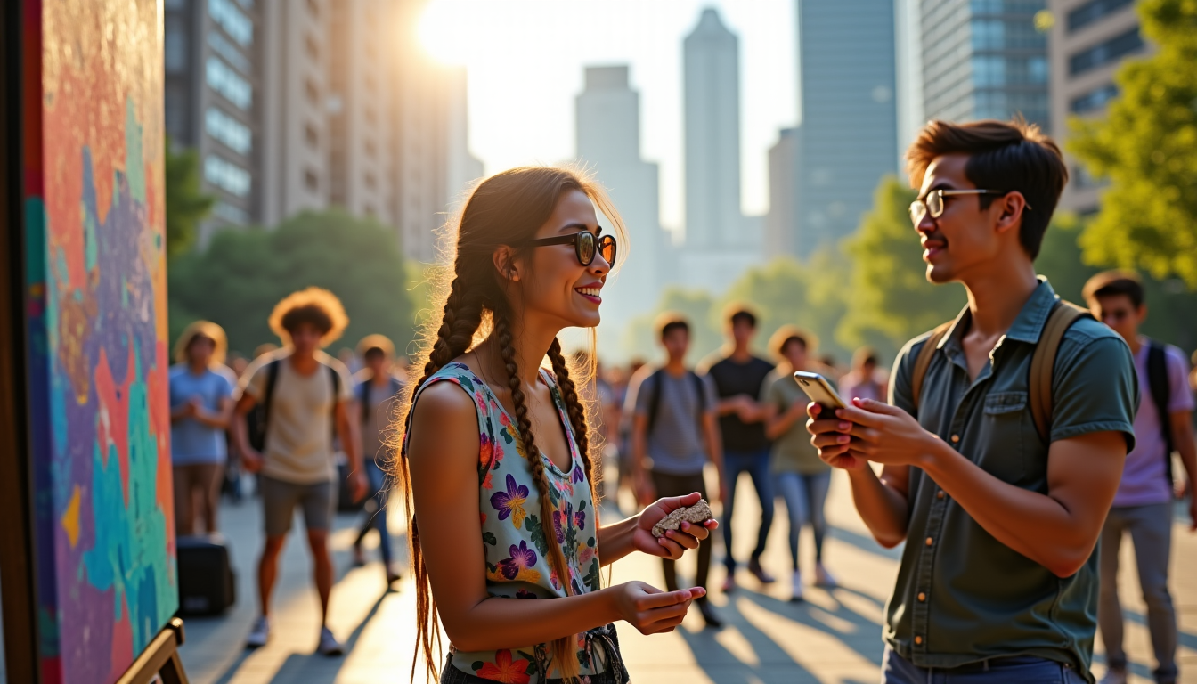 Illustration : aussi donner naissance à de nouvelles formes d'expression — la culture influence le style de vie moderne