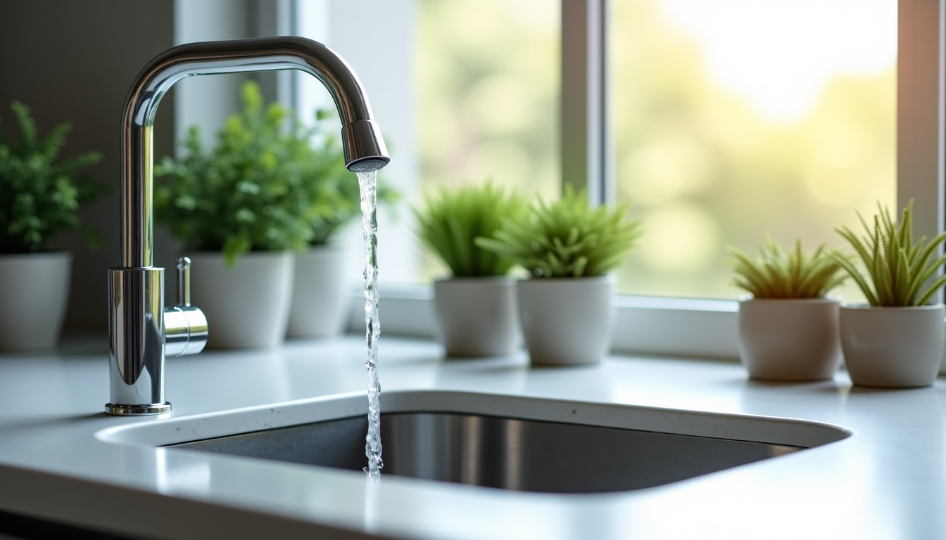 Illustration : e le débit et la qualité de l'eau — conseils pour entretenir votre système de plomberie