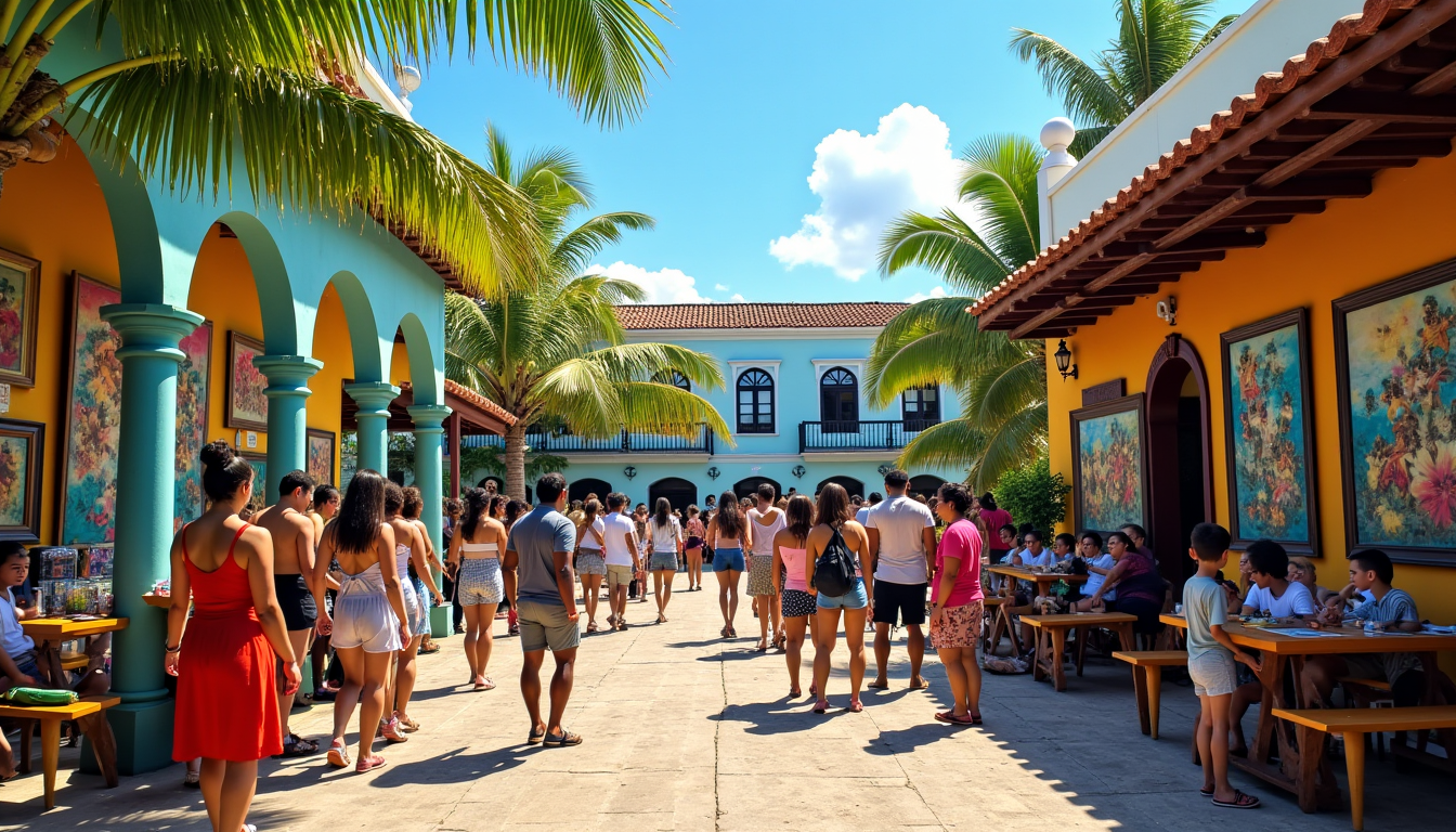 l’équilibre entre tourisme et culture dans les destinations caribéennes — d'art et les centres culturels deviennent des points