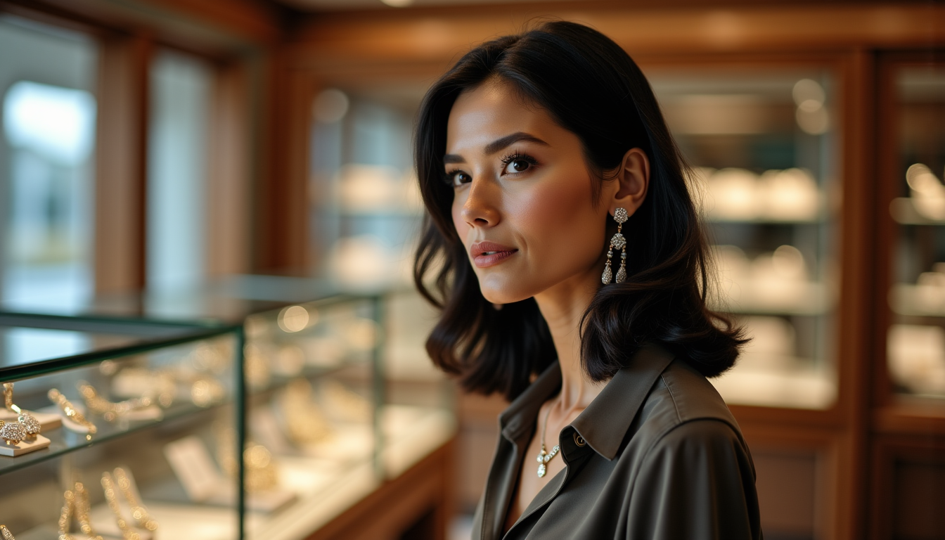 Illustration : ites ou les puces qui accentueraient la largeur — choisir des bijoux adaptés à votre type de visage ?