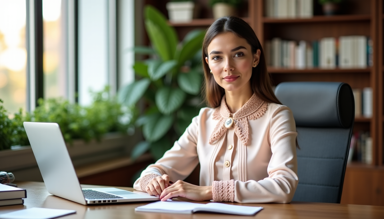 tenue professionnelle : élégance et confort au travail féminin — les détails sur les chemises et blouses, tels