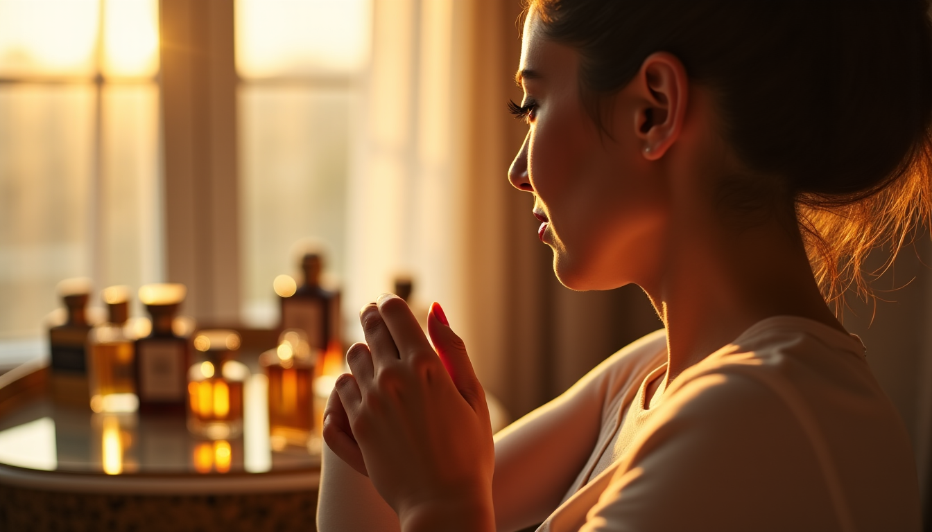 Illustration : la chaleur de la peau favorise la diffusion &mdash; concentration de parfum : lequel tient le plus longtemps sur la peau ?