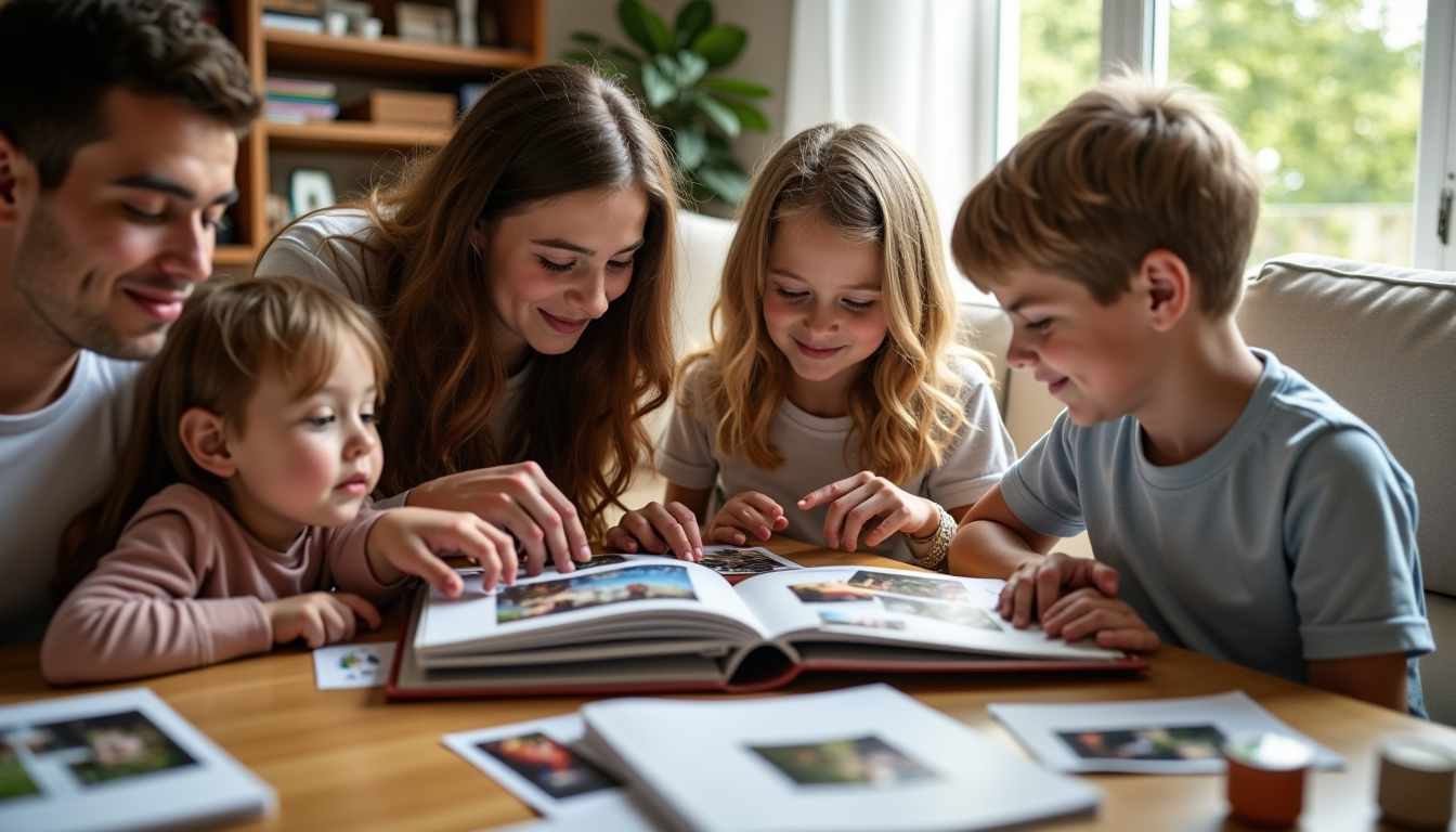 Illustration : de même, utilisez les thèmes et les arrière-plans — créer un album photo ?