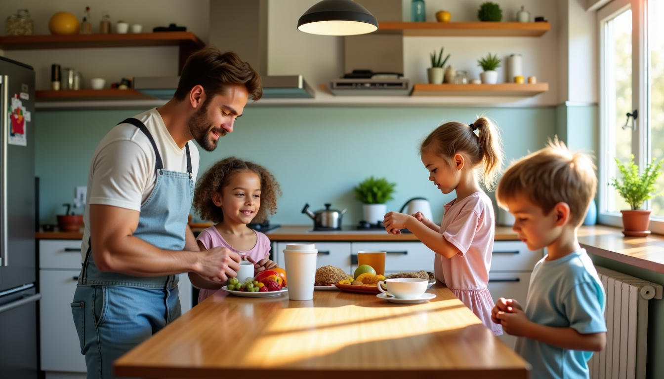 organiser son quotidien avec des enfants — si vous avez la chance d'avoir un partenaire,