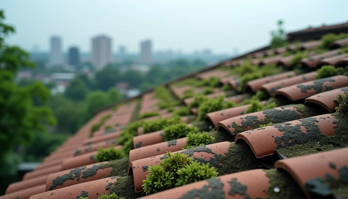 mousse, pollution, humidité : les ennemis invisibles des toits dans l’ouest — la capacité d'auto-nettoyage des tuiles est également entravée.