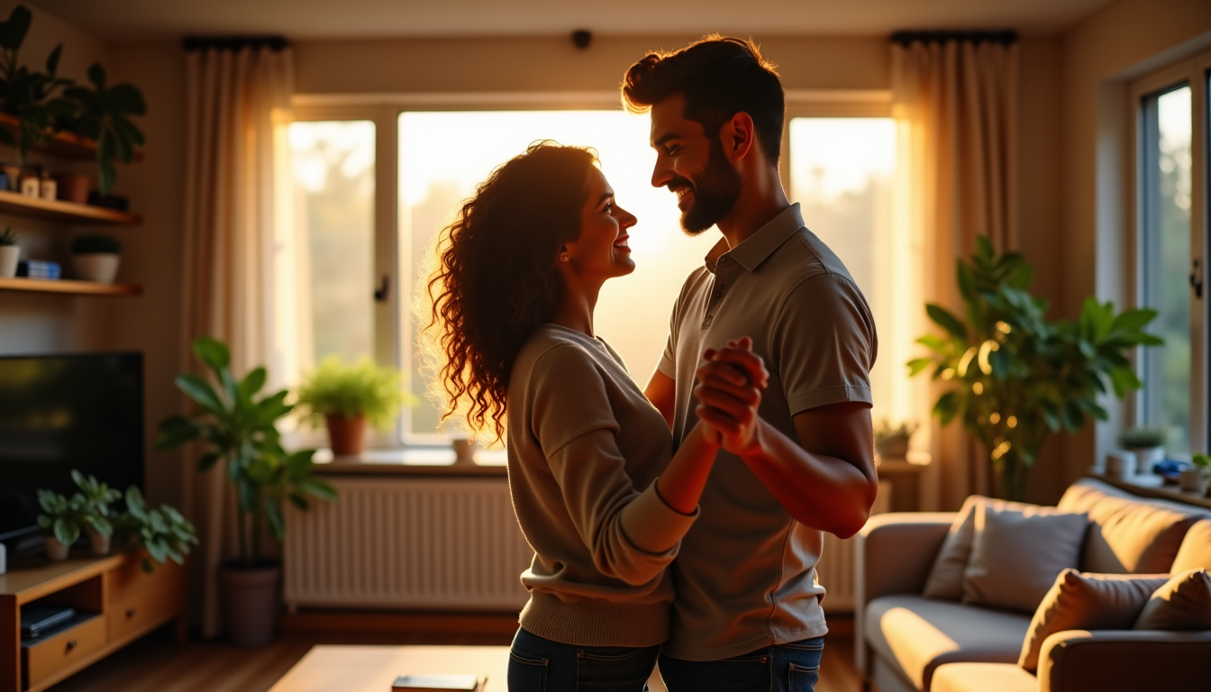Illustration : l'intimité est une danse continue entre deux personnes, — secrets d’une relation épanouie au quotidien