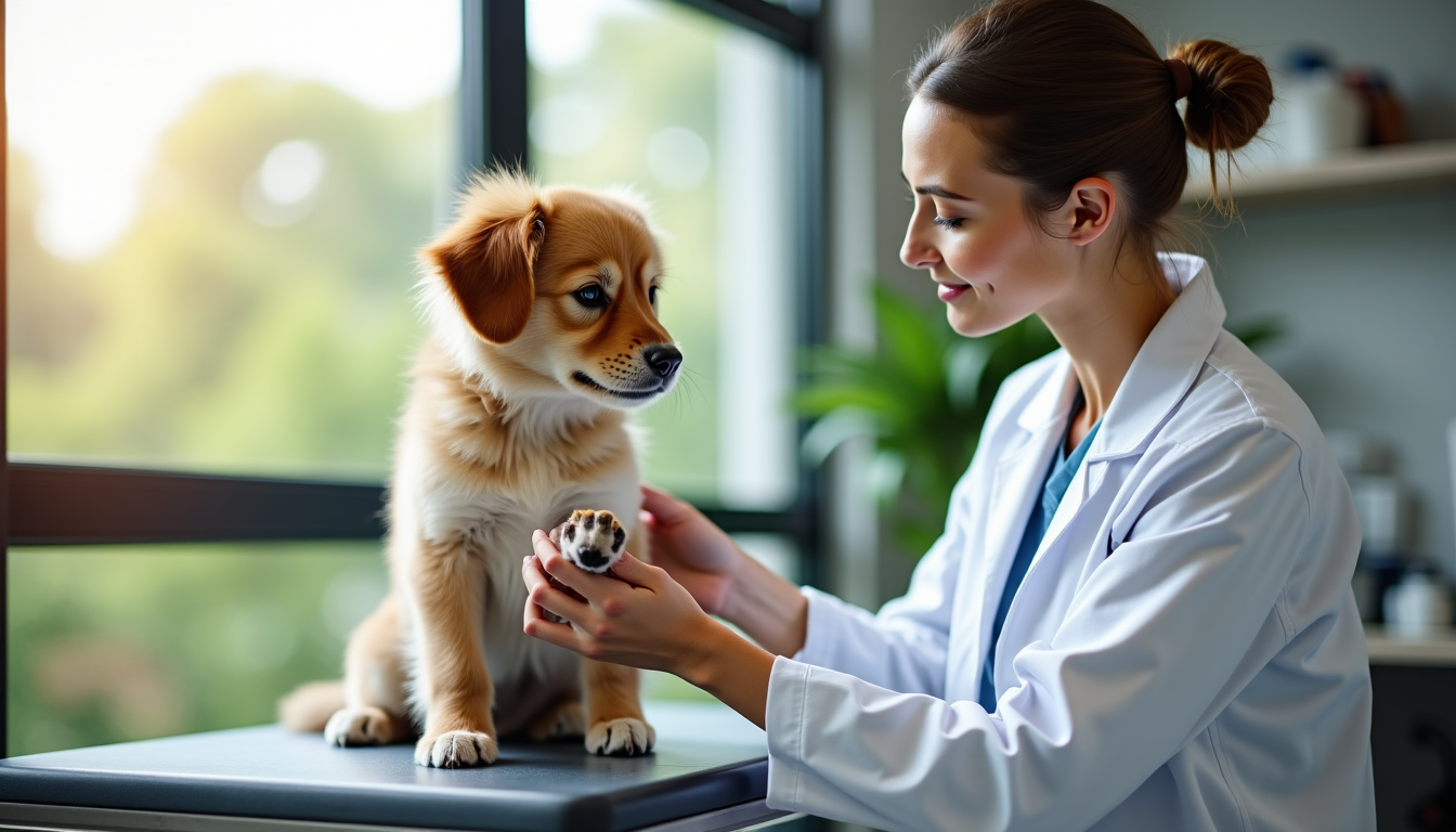 Illustration : apr&egrave;s les premiers secours, le r&ocirc;le du v&eacute;t&eacute;rinaire &mdash; coussinet de chien br&ucirc;l&eacute; : comment r&eacute;agir et soigner ?