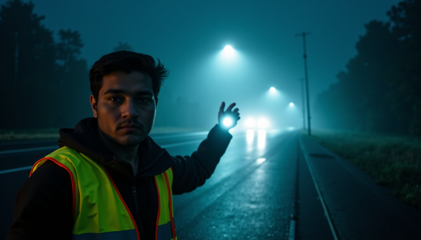 sécurité routière : les premiers gestes de secours à connaître en cas d’accident — par faible visibilité, utilisez des lampes de poche