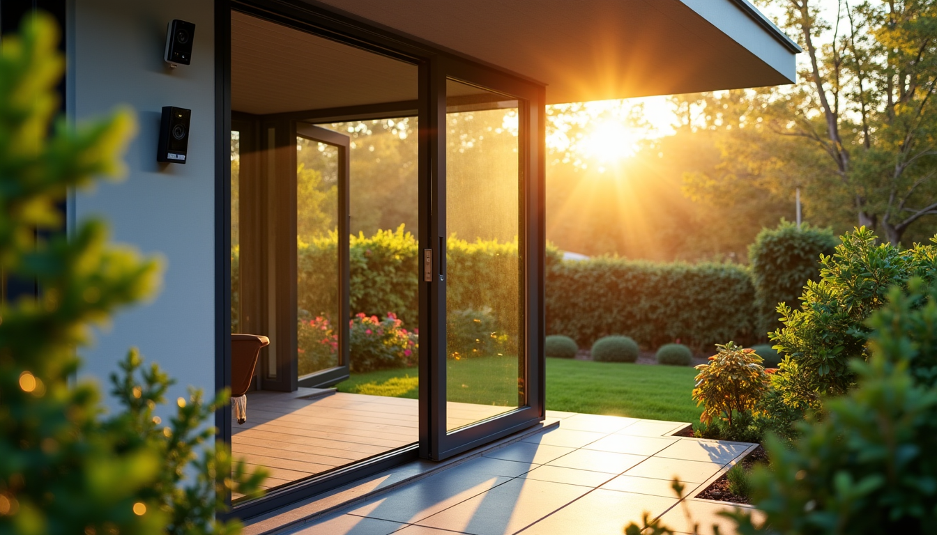 Illustration : pour une protection optimale, notamment dans des régions — portes secondaires, baies vitrées, jardin : les zones à surveiller pour mieux sécuriser sa maison