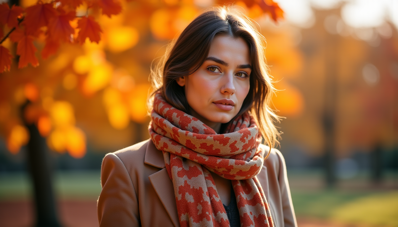 écharpe porter pour sublimer sa silhouette cet automne ? — soire de style, capable de métamorphoser une tenue