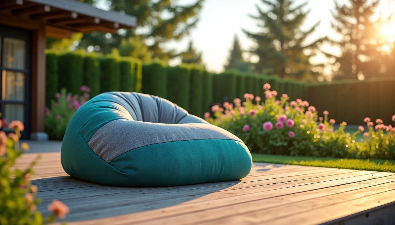 Illustration : la flexibilité et la polyvalence des poufs extérieurs — pouf extérieur design : les modèles les plus stylés en 2026