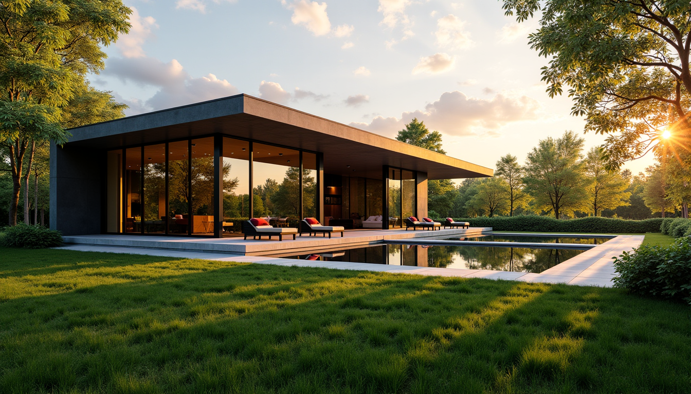 idées pour une maison moderne — lumière et l'environnement, créant des jeux de transparence