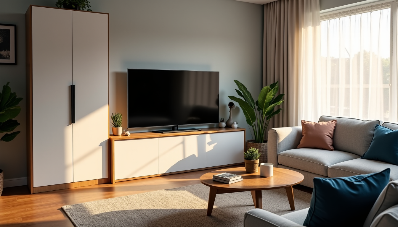 aménager un espace télé dans un petit salon — pour un espace télé ordonné, les meubles avec
