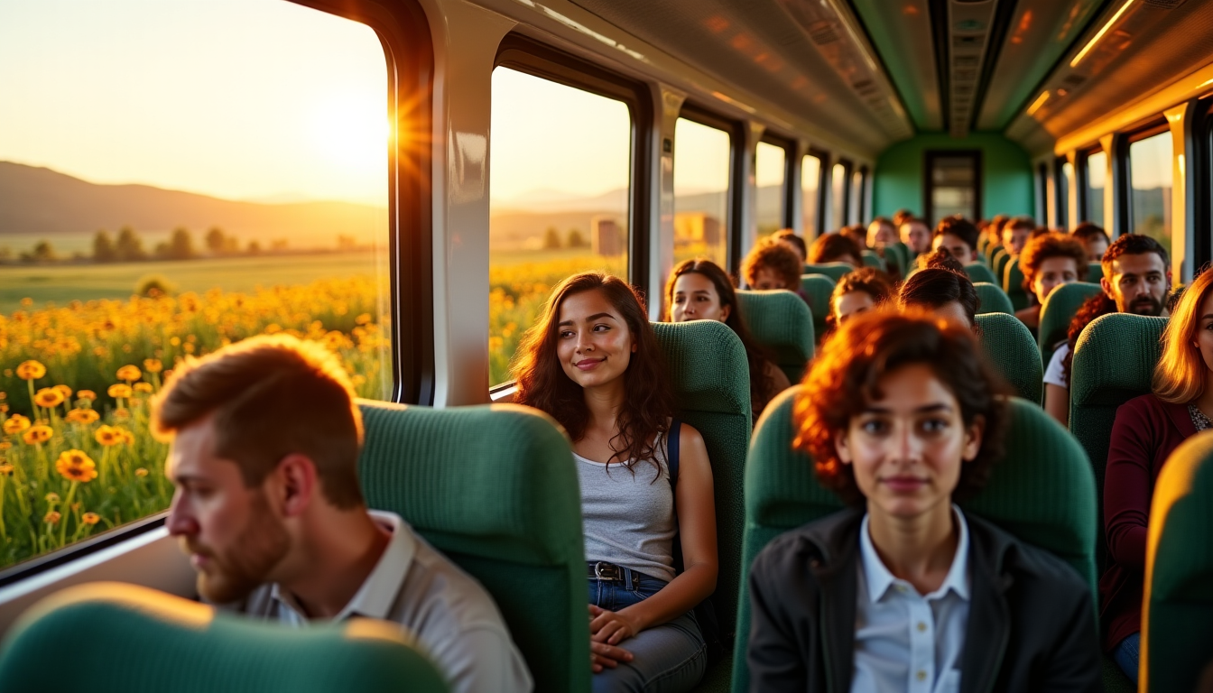 Illustration : adopter un mode de voyage durable ne se — voyager durablement : l'avenir du transport moderne