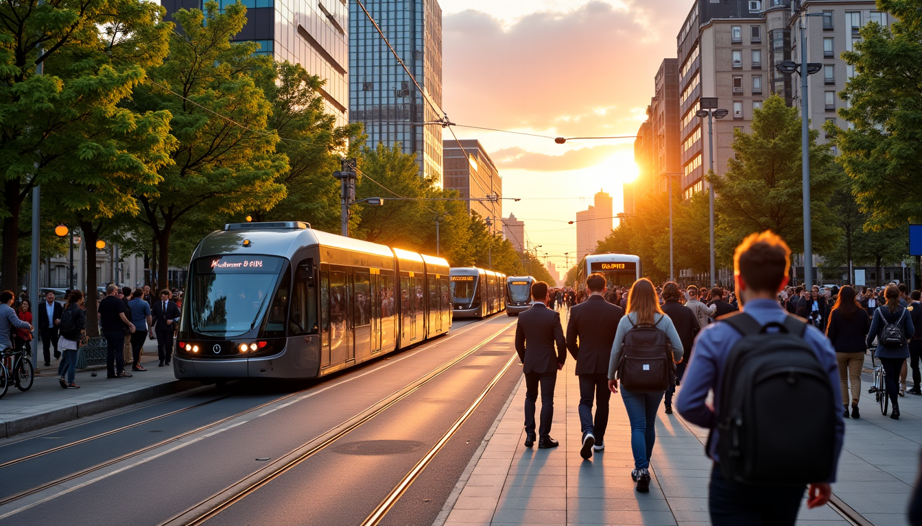 Illustration : pour les entreprises, adopter ces solutions de transport — évolution des transports : efficacité et durabilité en jeu