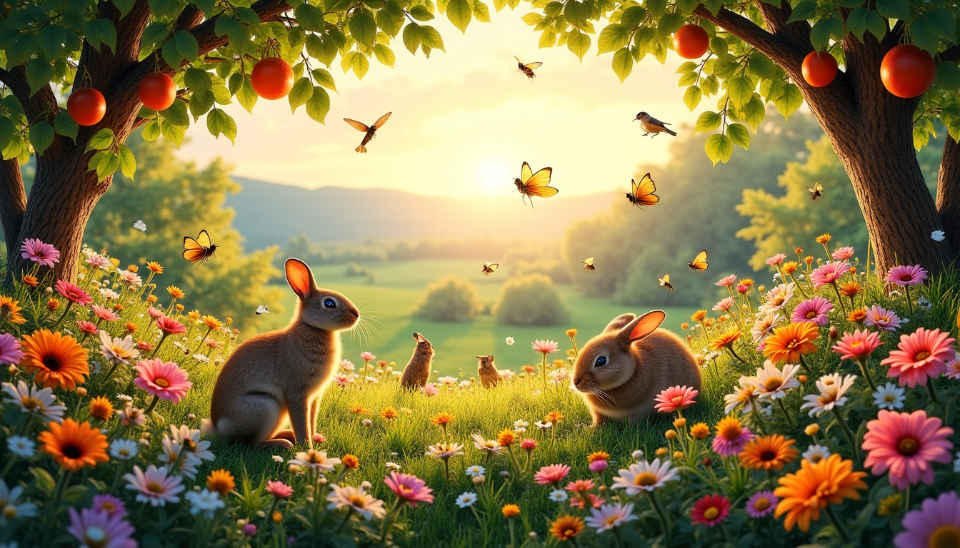 animaux façonnent notre environnement quotidien — euses plantes, garantissant la production de fruits et