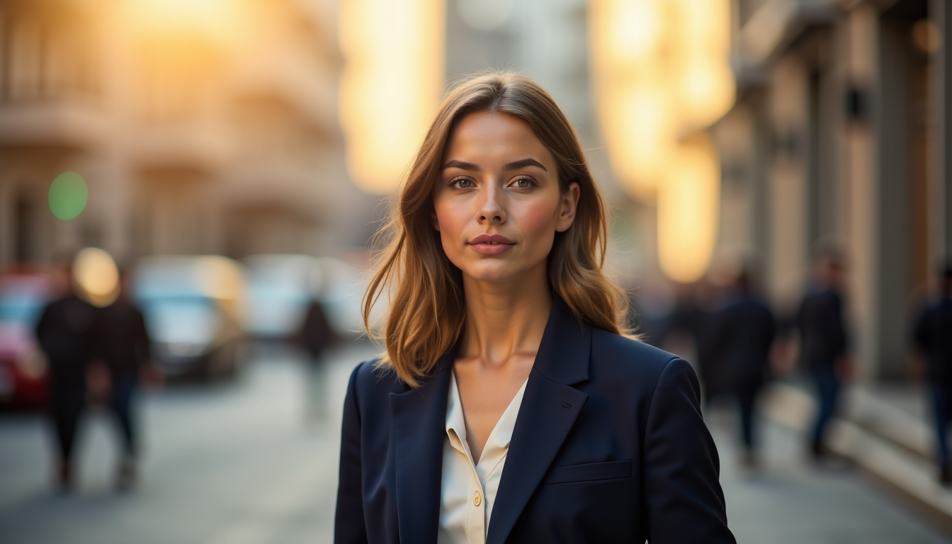 Illustration : simple, ni trop fine ni trop large, dans — l'élégance intemporelle : réinventer votre look quotidien